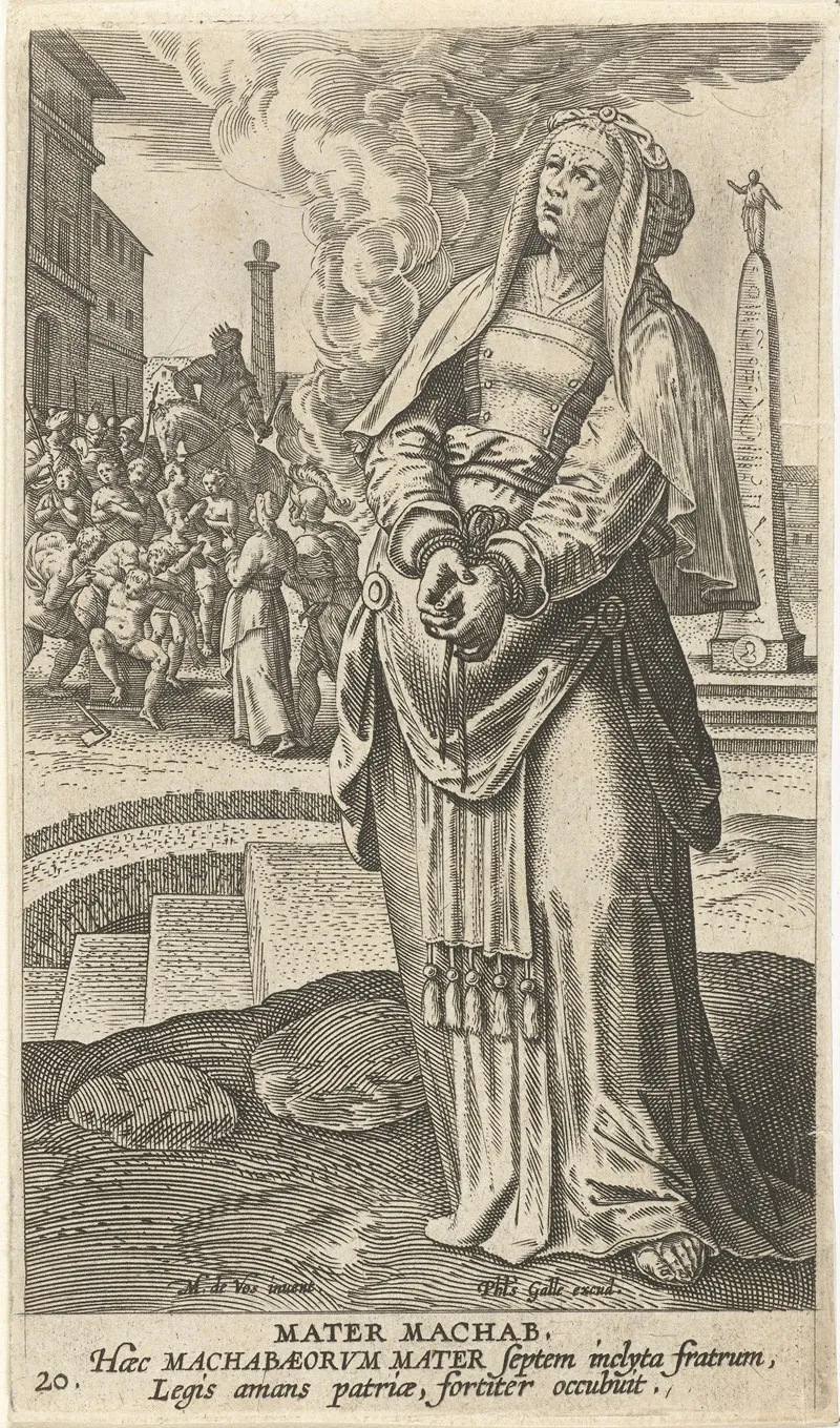 Mother Of The Maccabees Wall Art by Jan Collaert II - High-Resolution Digital Print