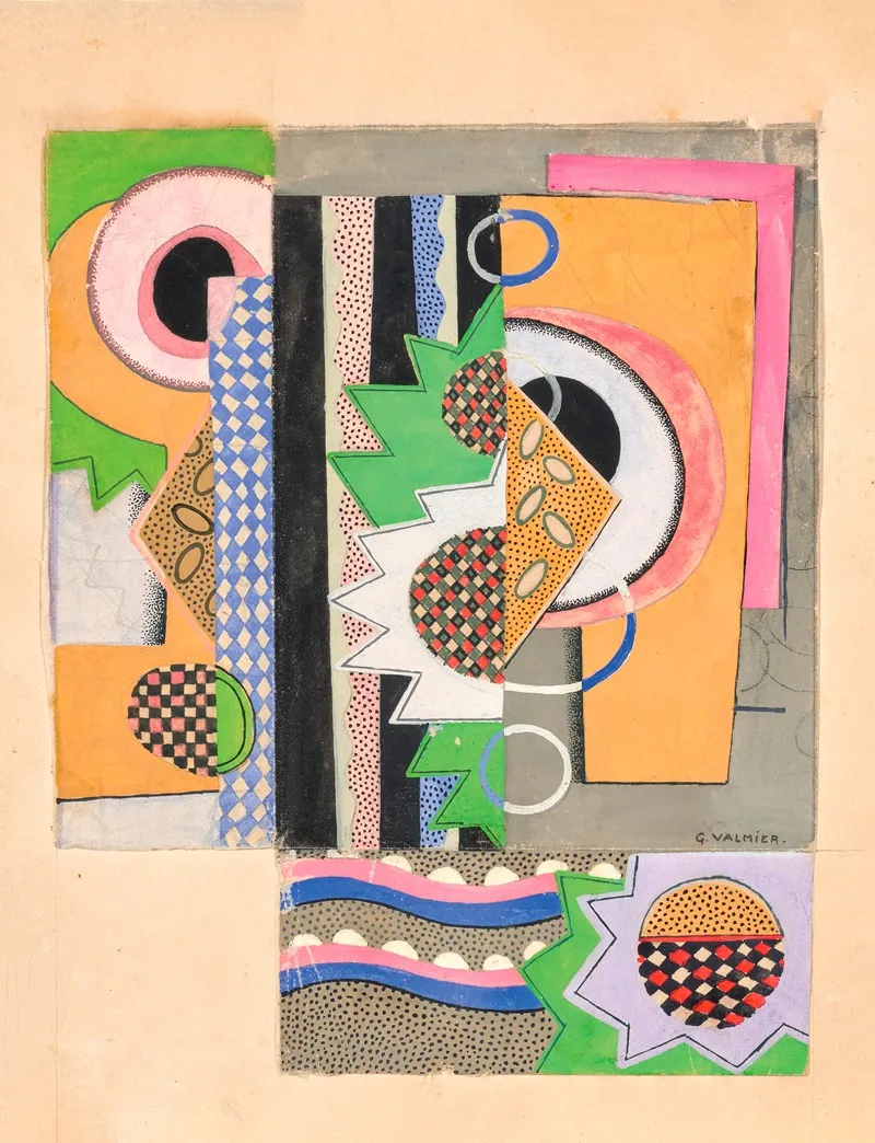 Motif Decoratif Wall Art by Georges Valmier - High-Resolution Digital Print