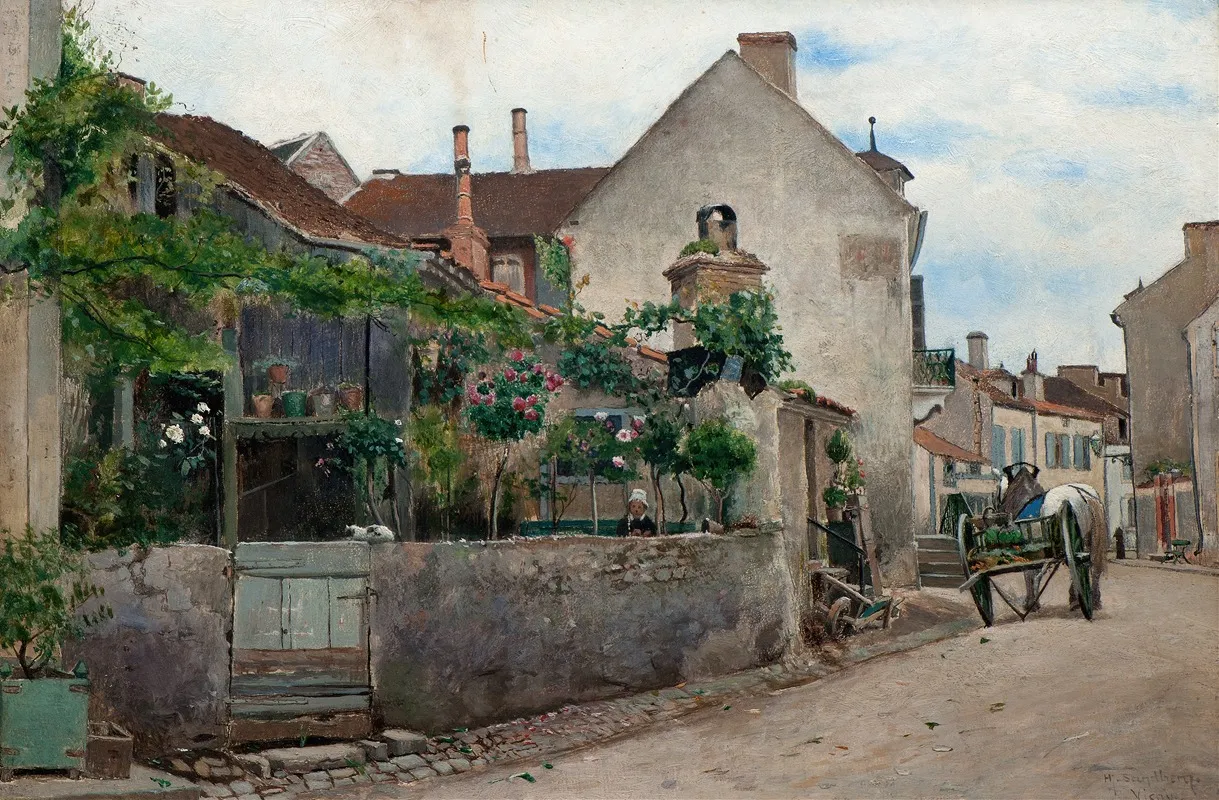 Motif From Vichy Wall Art by Hjalmar Sandberg - High-Resolution Digital Print