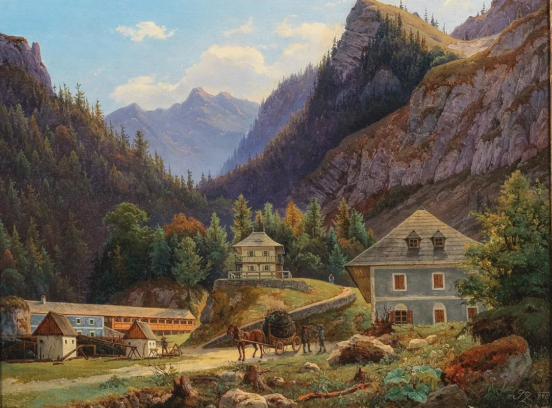 Motiv Aus Der Steiermark Wall Art by Joseph Zahradniczek - High-Resolution Digital Print