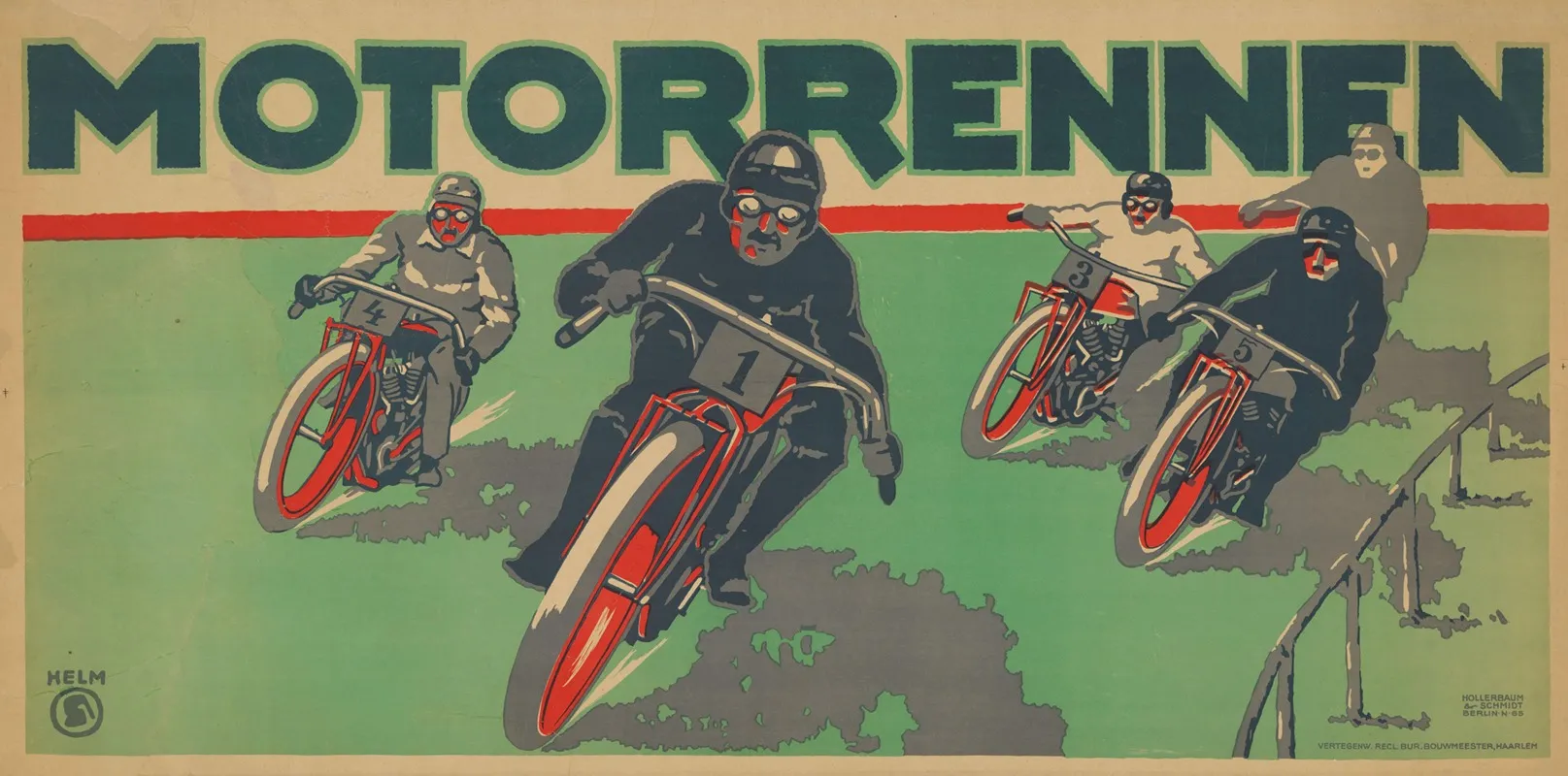 Motorrennen Wall Art by Hollerbaum &amp; Schmidt - High-Resolution Digital Print