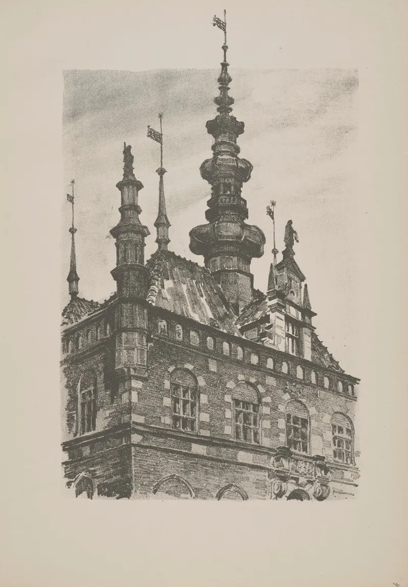 Motywy Architektury Polskiej Z 5 Gdansk Pl 04 Wall Art by Jan Gumowski - High-Resolution Digital Print