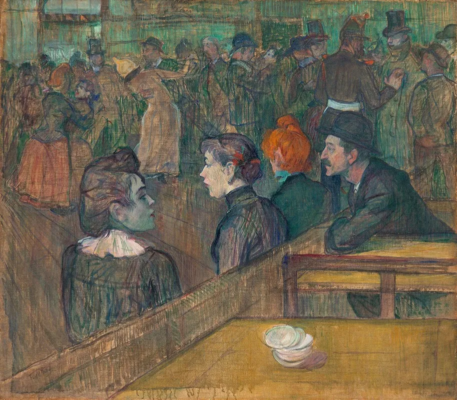 Moulin De La Galette Wall Art by Henri de Toulouse-Lautrec - High-Resolution Digital Print