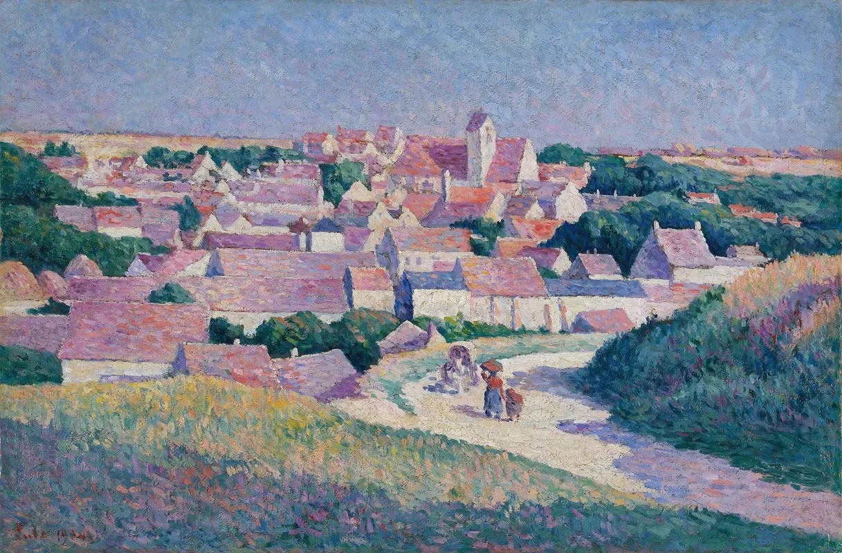Moulineux Lentree Du Village Wall Art by Maximilien Luce - High-Resolution Digital Print