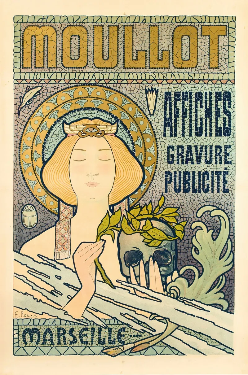 Moullot Marseille Wall Art by E. Roux - High-Resolution Digital Print