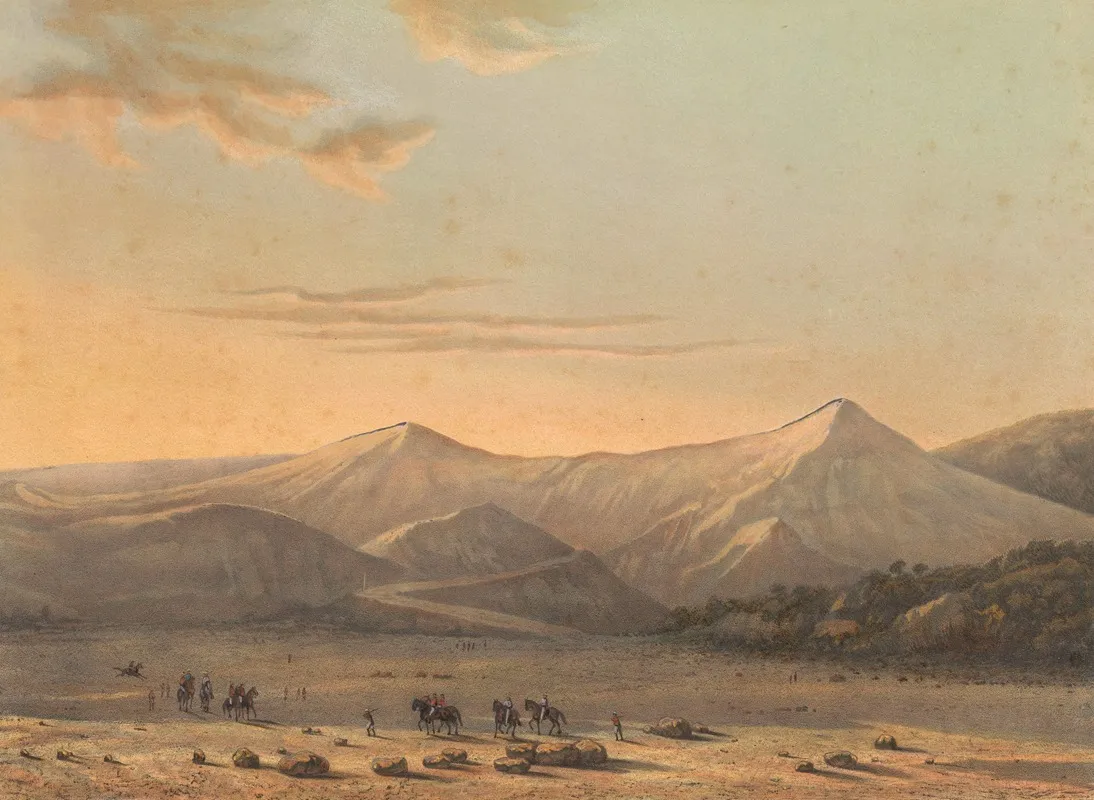 Mount Bromo Wall Art by Johan Conrad Greive - High-Resolution Digital Print