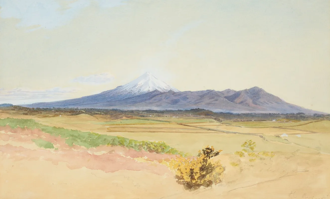 Mount Egmont And Pouakai From New Plymouth