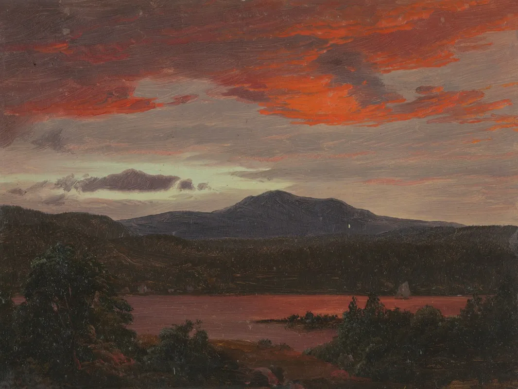 Mount Katahdin From Lake Katahdin Maine Wall Art by Frederic Edwin Church - High-Resolution Digital Print