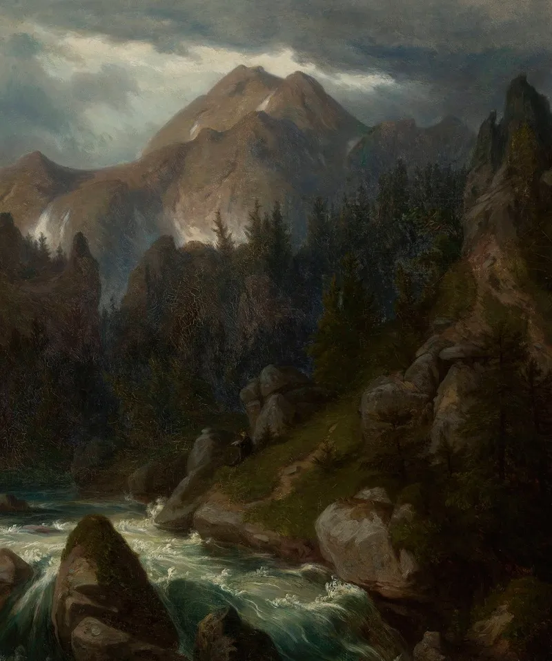 Mount Pyszna In The Tatra Mountains Wall Art by Alfred Schouppé - High-Resolution Digital Print