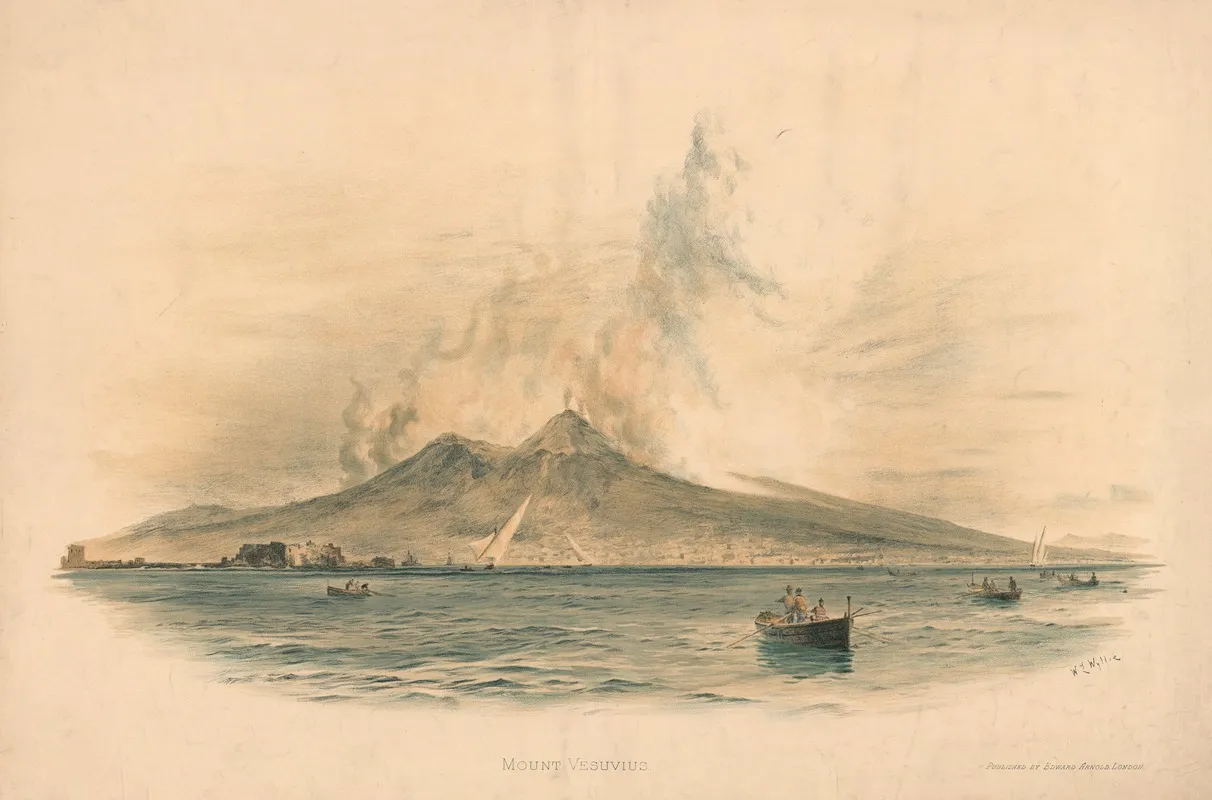 Mount Vesuvius 3 Wall Art by William Lionel Wyllie - High-Resolution Digital Print