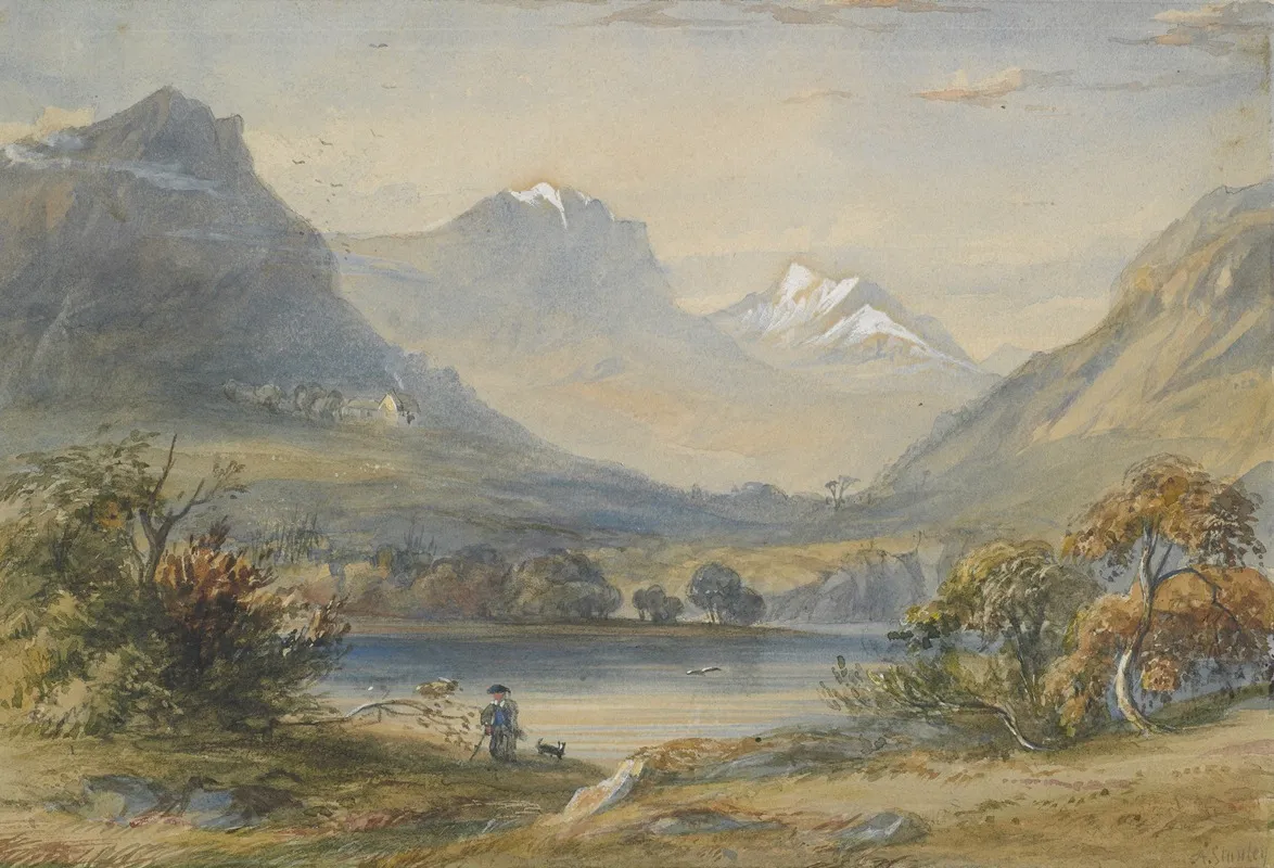 Mountain Lake 7 Wall Art by Archer Stanley - High-Resolution Digital Print