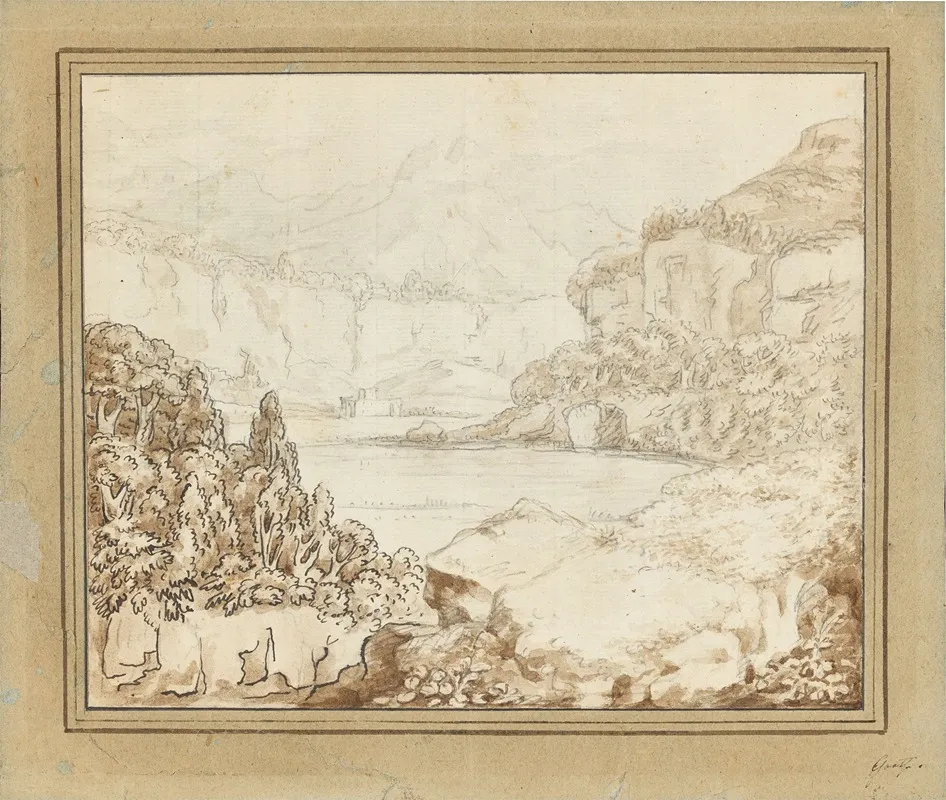 Mountain Lake In Southern Landscape