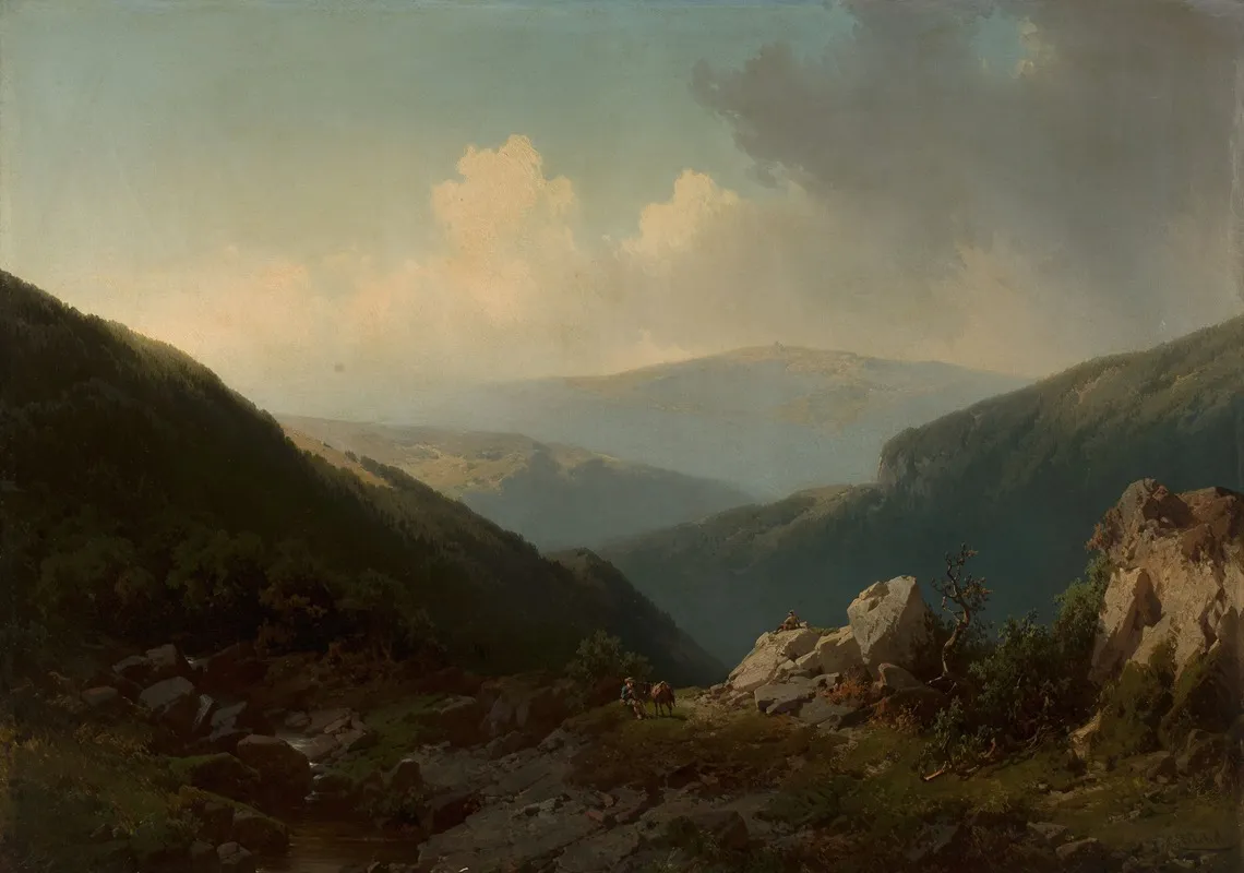 Mountain Landscape 41 Wall Art by Carl Triebel - High-Resolution Digital Print