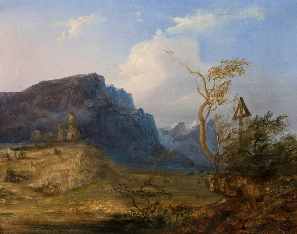Mountain Landscape 44 Wall Art by Jan Nepomucen Glowacki - High-Resolution Digital Print