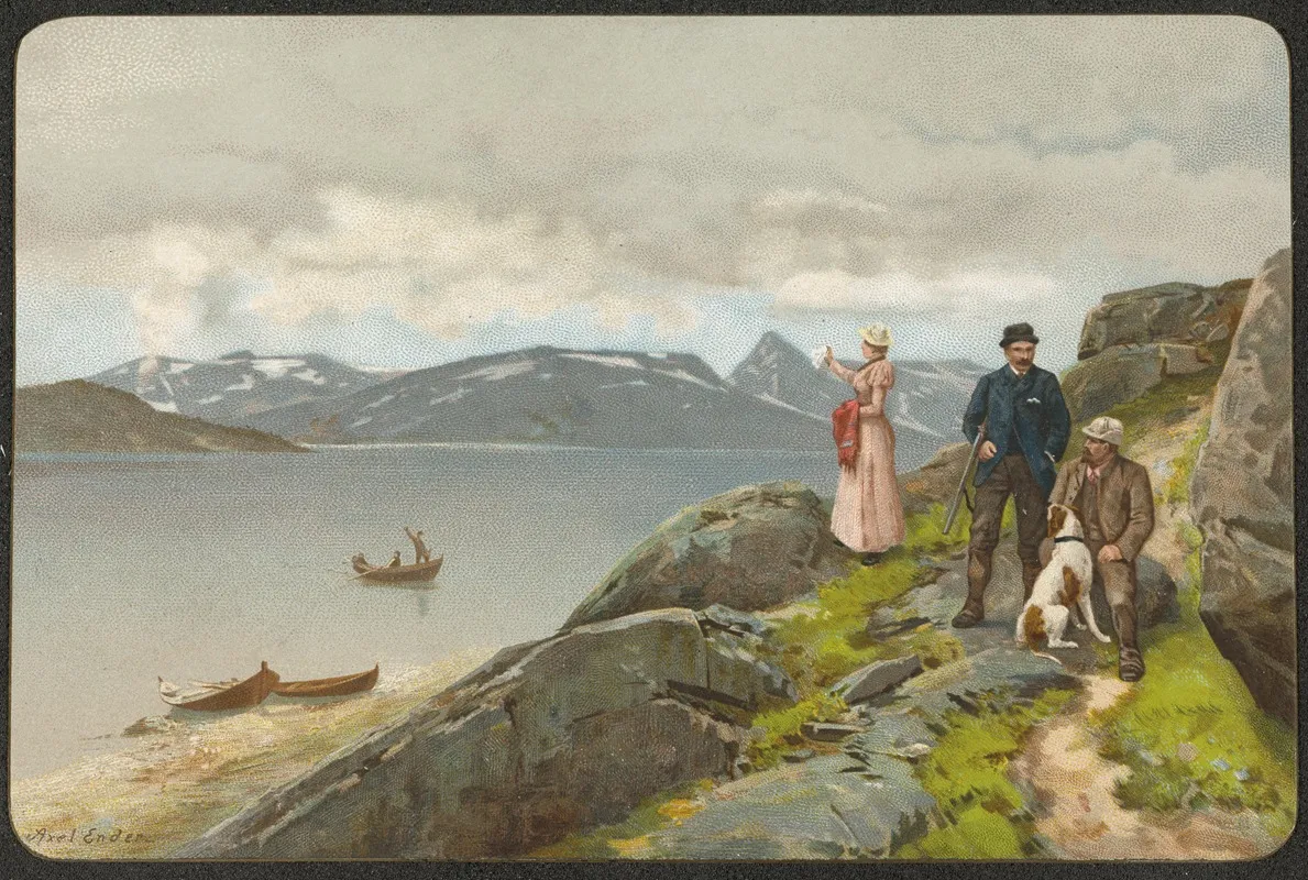 Mountain Landscape 57 Wall Art by Axel Hjalmar Ender - High-Resolution Digital Print