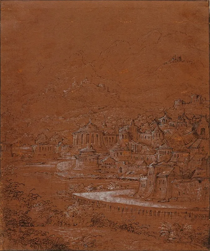 Mountain Landscape With An Imaginary City