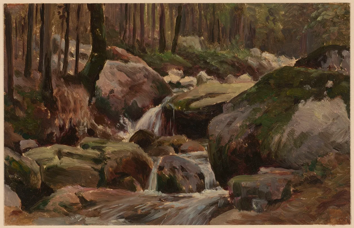 Mountain Stream With Boulders 2