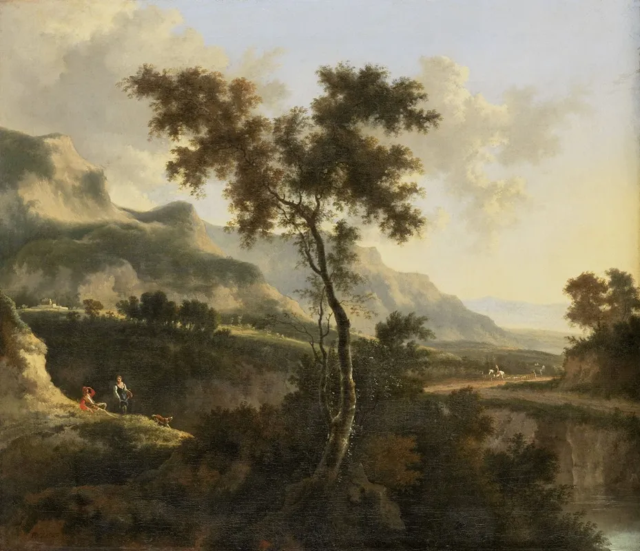 Mountainous Landscape 12 Wall Art by Jan Hackaert - High-Resolution Digital Print