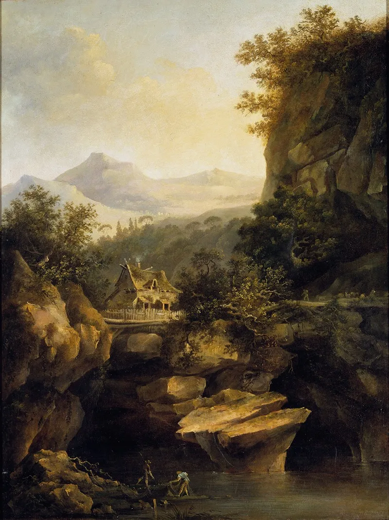 Mountainous Landscape With A Farm