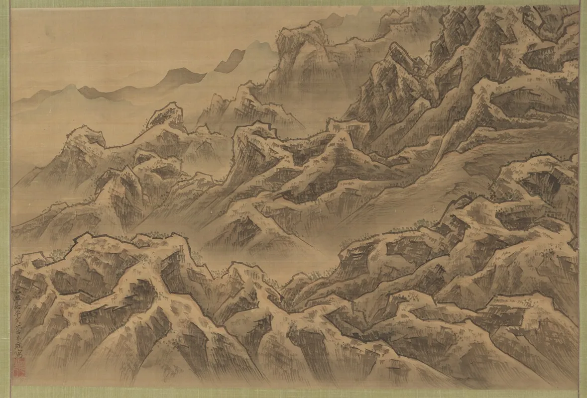 Mountains And Ravine Wall Art by Suzuki Fuyō - High-Resolution Digital Print