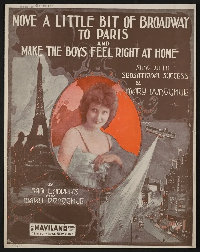 Move A Little Bit Of Broadway To Paris And Make The Boys Feel Right At Home Wall Art by Anonymous - High-Resolution Digital Print