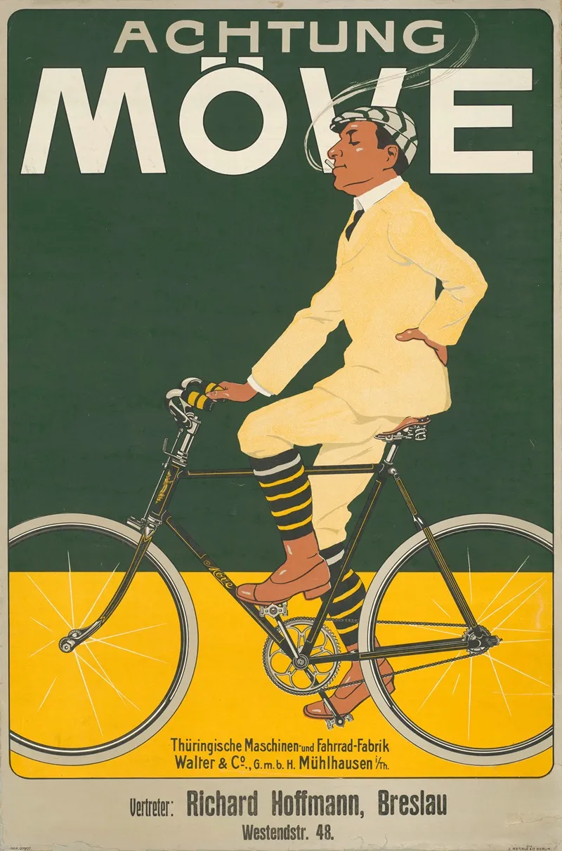 Move Thuringische Maschinen Und Fahrrad Fabrik Wall Art by J. & Co. Aberle - High-Resolution Digital Print
