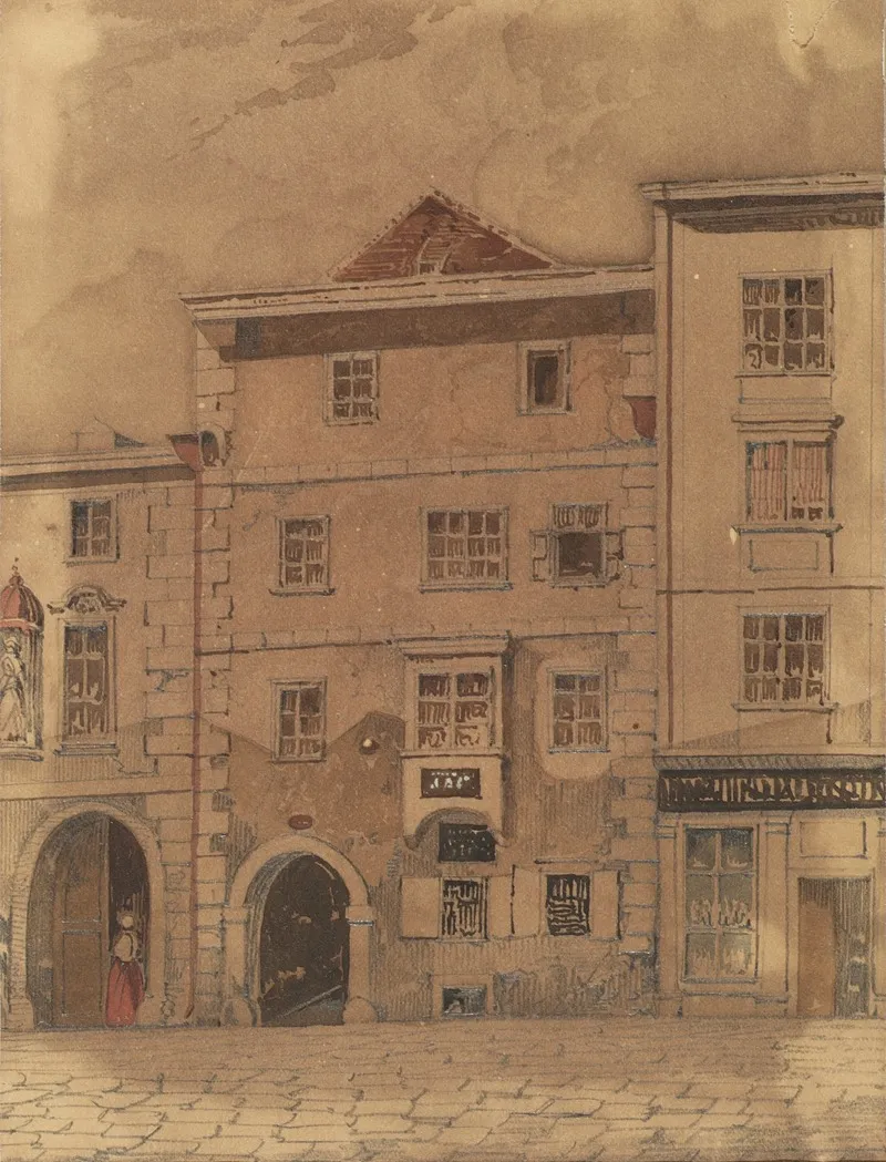 Mozarts Sterbehaus In Der Rauhensteingasse In Wien Wall Art by Carl L. Wiesböck - High-Resolution Digital Print