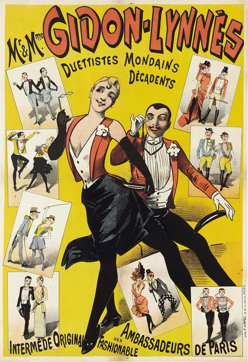 Mr And Mme Gidon Lynnes Duettistes Mondains Decadents