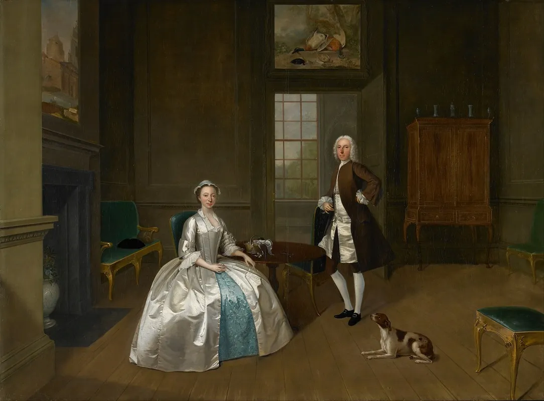 Mr And Mrs Atherton Wall Art by Arthur Devis - High-Resolution Digital Print
