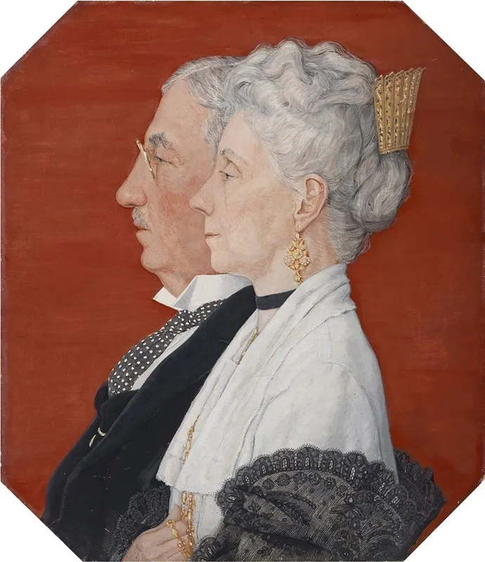 Mr And Mrs H H Friedley Wall Art by Durr Friedley - High-Resolution Digital Print