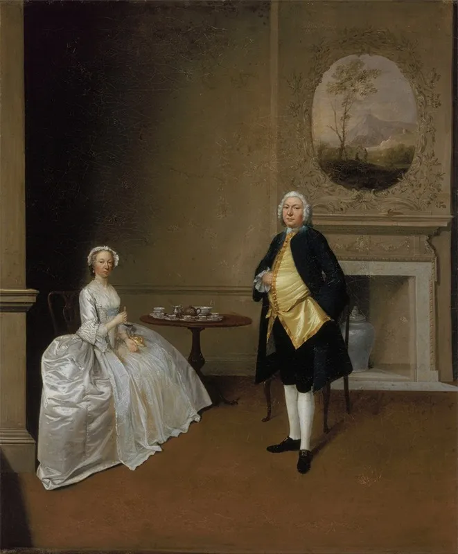 Mr And Mrs Hill Wall Art by Arthur Devis - High-Resolution Digital Print
