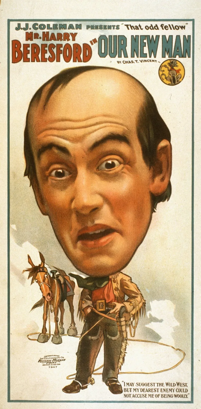 Mr Harry Beresford In Our New Man 2 Wall Art by U.S. Lithograph Co. - High-Resolution Digital Print
