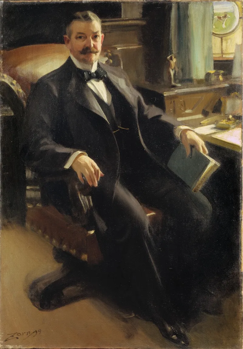 Mr Henry Clay Pierce Wall Art by Anders Zorn - High-Resolution Digital Print