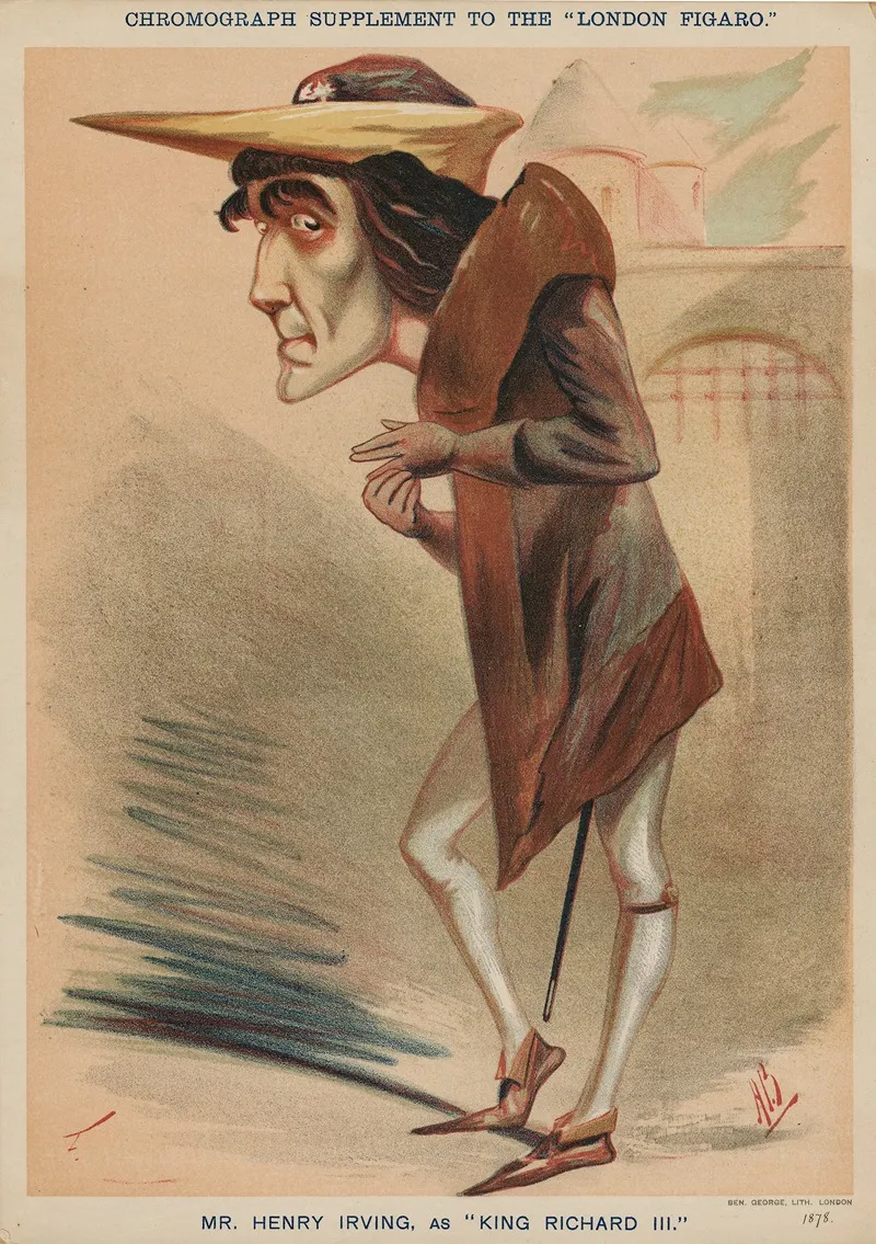 Mr Henry Irving As King Richard Iii Wall Art by Alfred Bryan - High-Resolution Digital Print