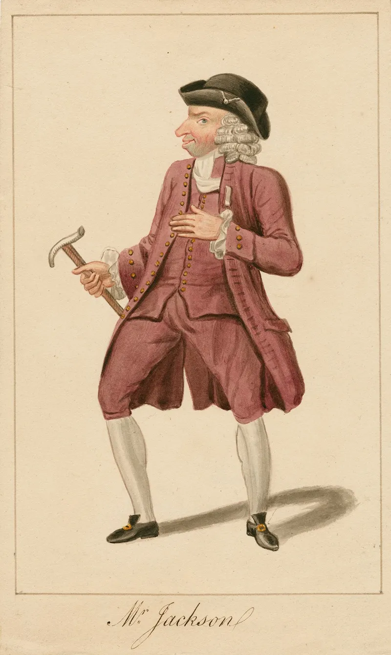 Mr Jackson Actor Manager And Dramatist Wall Art by George Perfect Harding - High-Resolution Digital Print