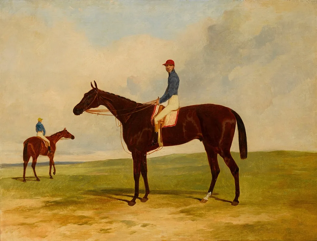 Mr John Gullys Andover Alfred Day Up Winner Of The 1854 Derby Wall Art by Harry Hall - High-Resolution Digital Print