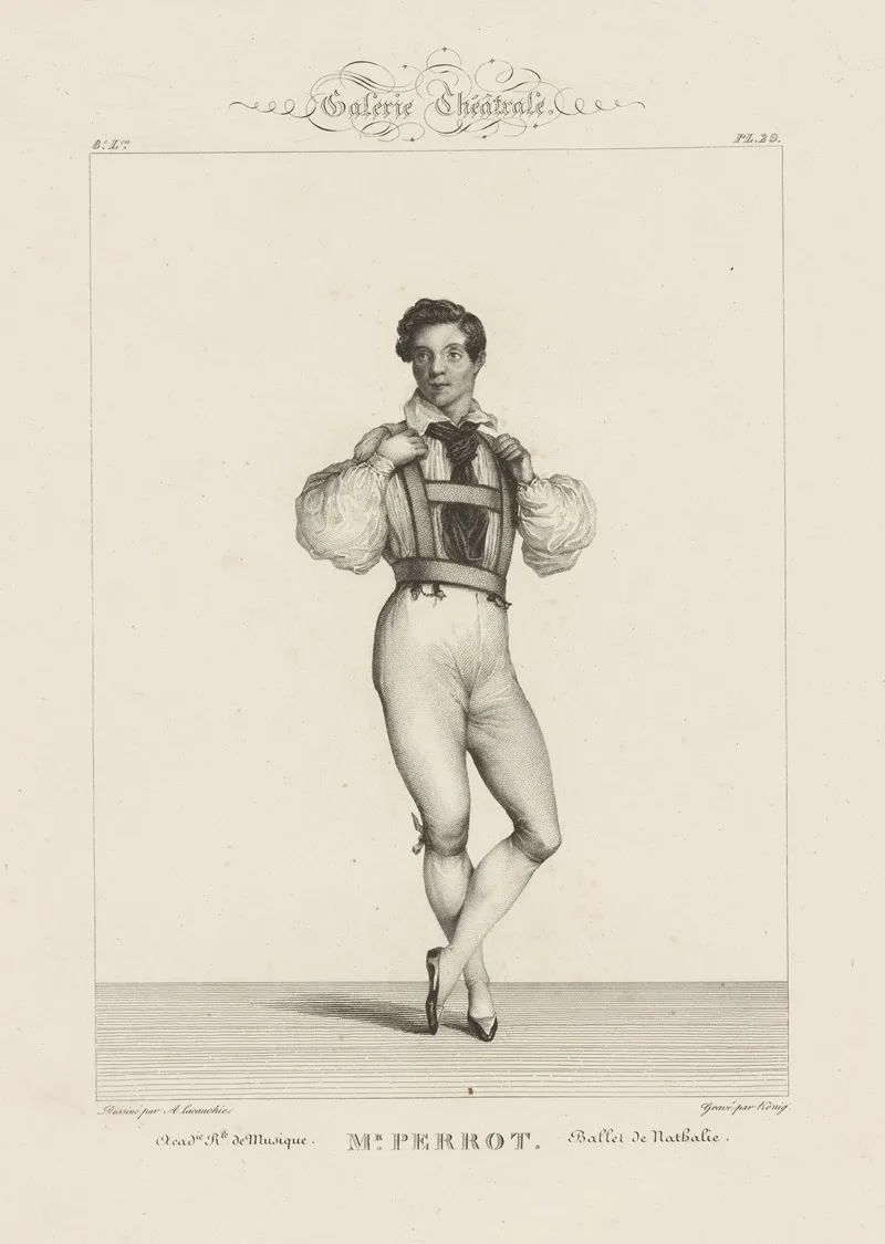 Mr Perrot Academie Royale De Musique Ballet De Nathalie Wall Art by Alexandre Lacauchie - High-Resolution Digital Print