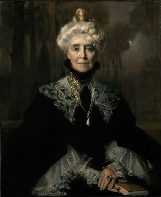 Mrs Adeline M Noble Wall Art by François Flameng - High-Resolution Digital Print