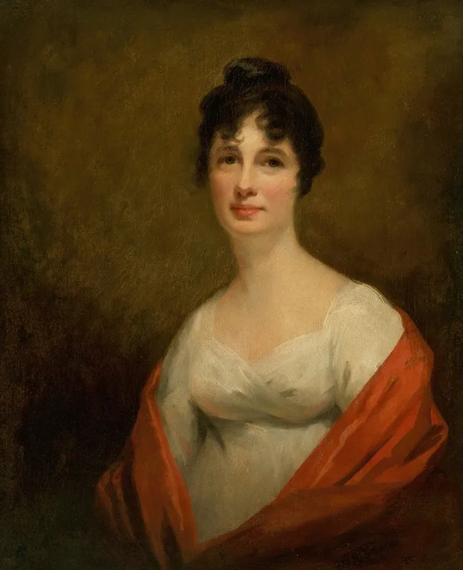 Mrs Alexander Dirom Wife Of Lieutenant General Alexander Dirom Of Mount Annan Wall Art by Sir Henry Raeburn - High-Resolution Digital Print