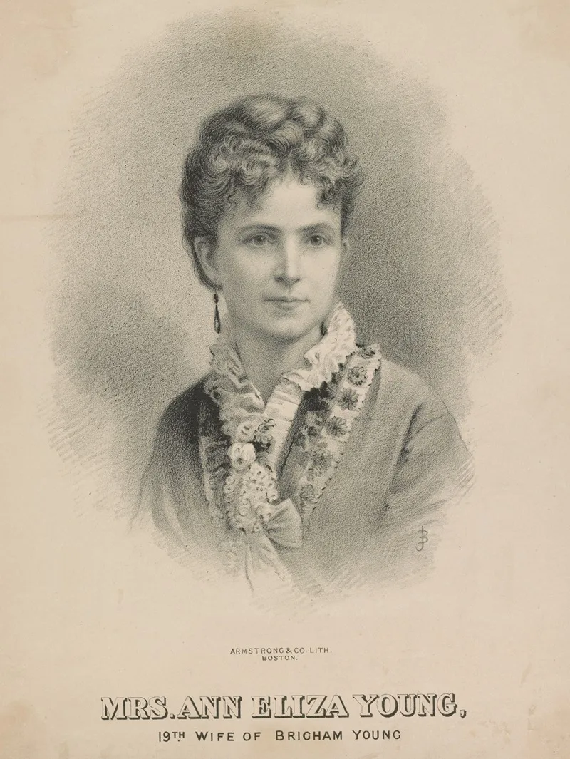 Mrs Ann Eliza Young 19th Wife Of Brigham Young 2 Wall Art by Joseph E. Baker - High-Resolution Digital Print