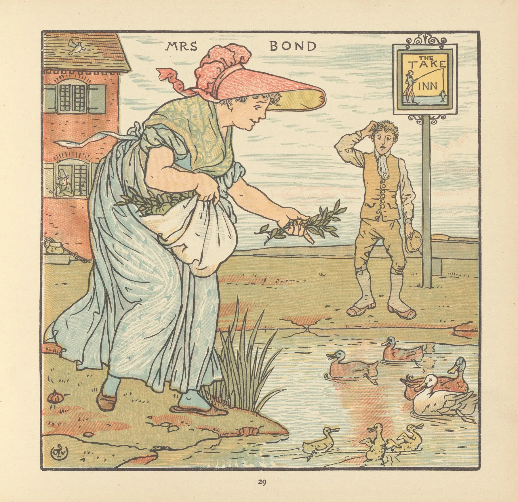 Mrs Bond 3 Wall Art by Walter Crane - High-Resolution Digital Print