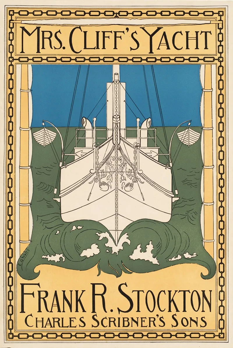 Mrs Cliffs Yacht Wall Art by Ernest Blaine Wells - High-Resolution Digital Print