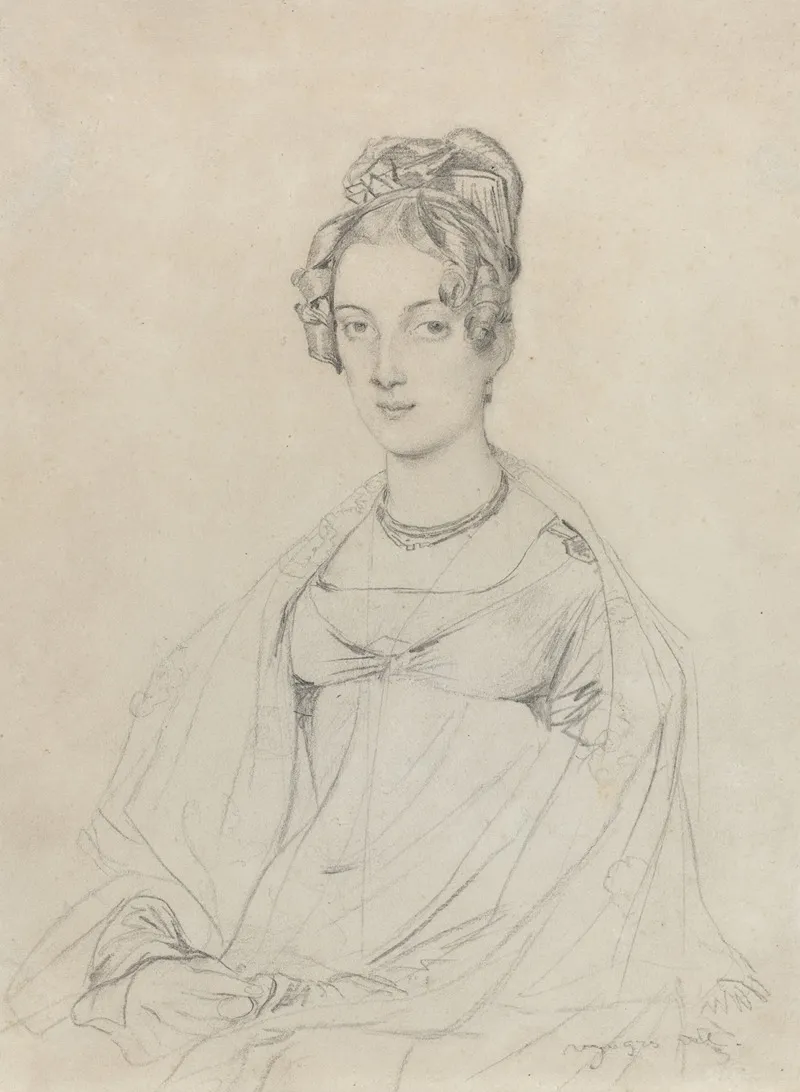 Mrs Edward Dodwell Wall Art by Jean Auguste Dominique Ingres - High-Resolution Digital Print