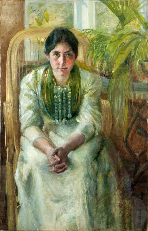 Mrs Fernanda Nylund Wall Art by Charlotte Mannheimer - High-Resolution Digital Print