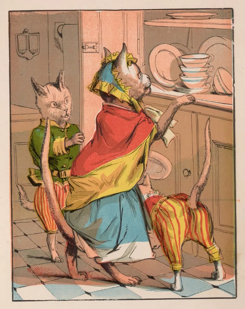 Mrs G Determines To Borrow Her Mistress Dishes Wall Art by McLoughlin Bros - High-Resolution Digital Print