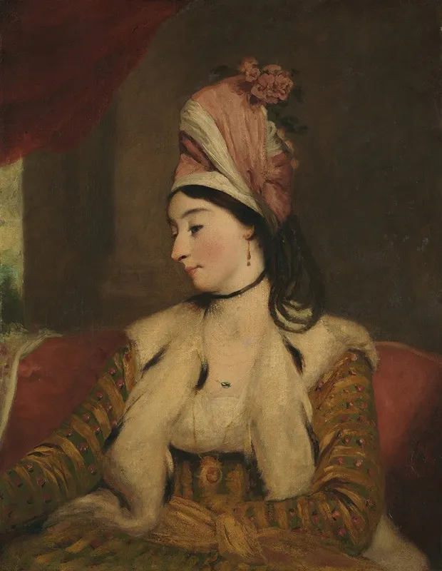 Mrs George Baldwin Jane Maltass 1763 1839 Wall Art by Workshop of Sir Joshua Reynolds - High-Resolution Digital Print