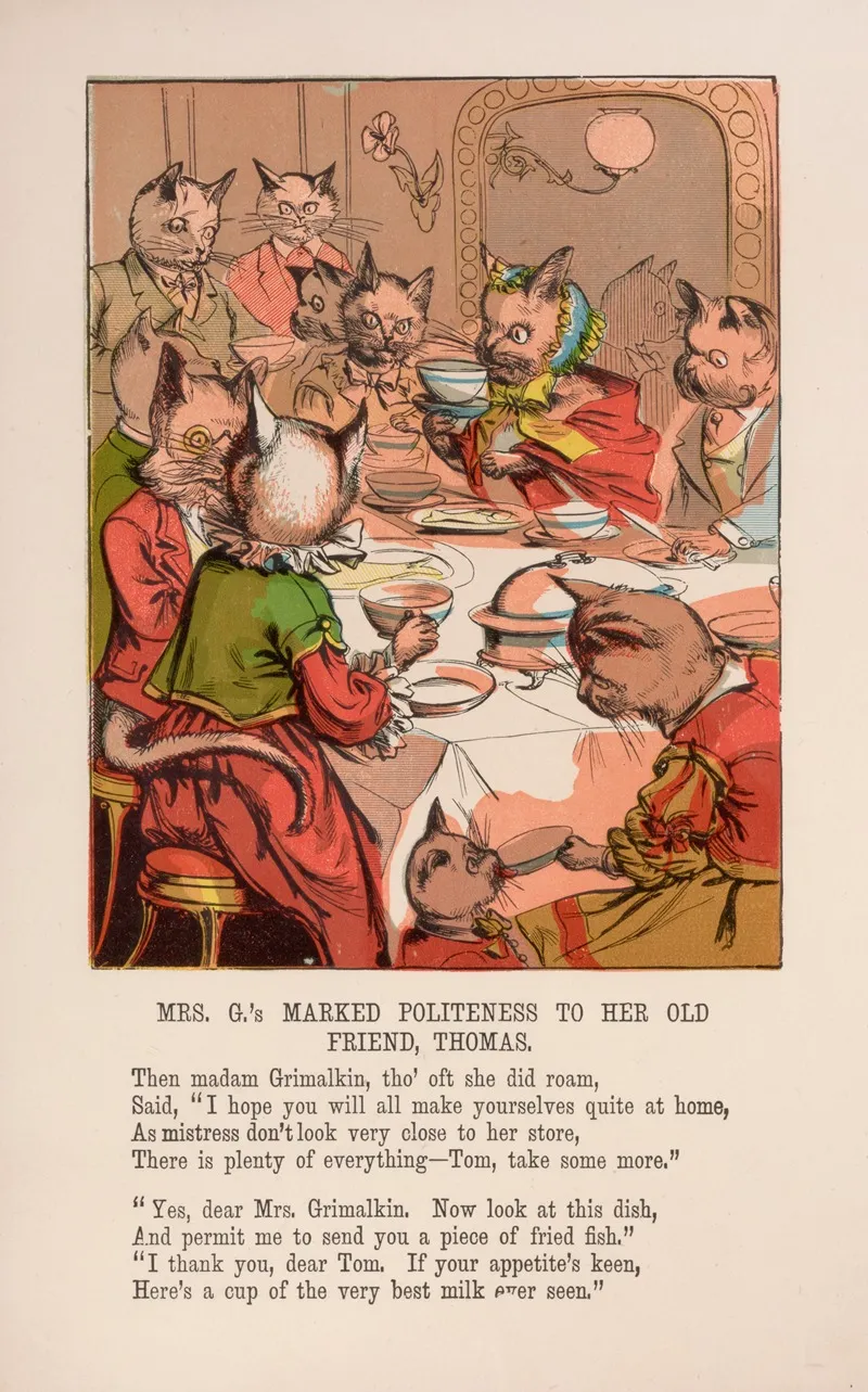 Mrs Gs Marked Politeness To Her Friend Thomas Wall Art by McLoughlin Bros - High-Resolution Digital Print