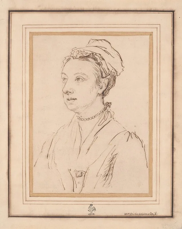 Mrs J Richardson Wall Art by Jonathan Richardson the Elder - High-Resolution Digital Print