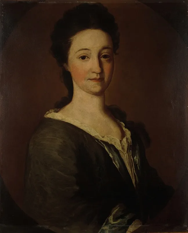 Mrs James Pierpont Mary Hooker Wall Art by Pierpont Limner - High-Resolution Digital Print