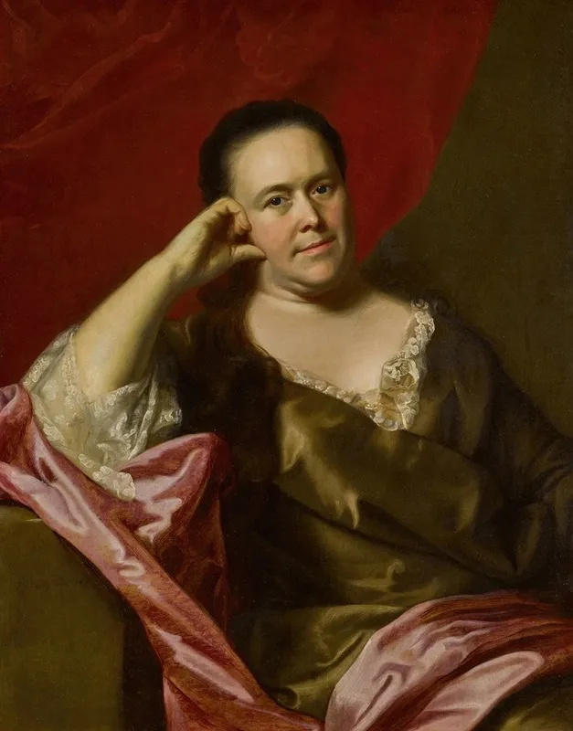 Mrs John Scollay Mercy Greenleaf Wall Art by John Singleton Copley - High-Resolution Digital Print